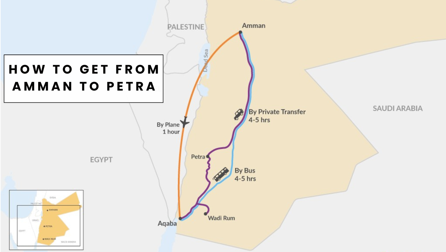 How to get from Amman to Petra